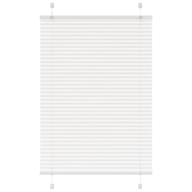 vidaXL Plissee Weiß 100x150 cm Stoffbreite 99,4 cm Polyester 4015500