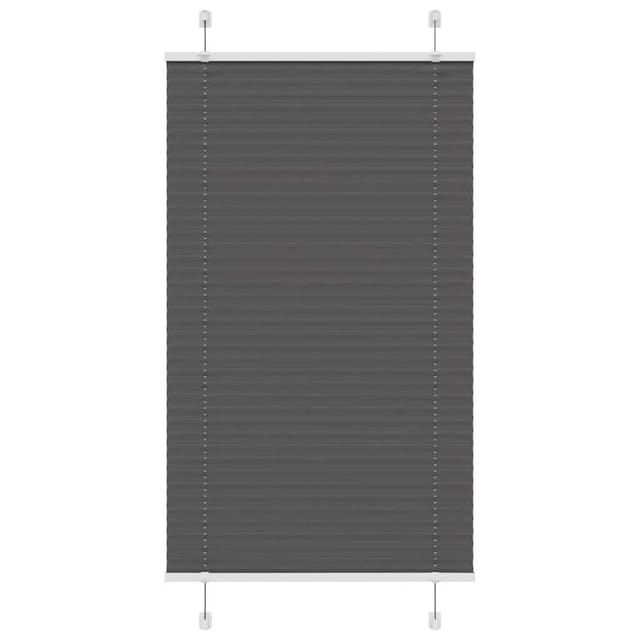 vidaXL Plissee Schwarz 75x100 cm Stoffbreite 74,4 cm Polyester 4015121