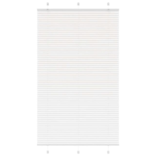 vidaXL Plissee Weiß 120x200 cm Stoffbreite 119,4 cm Polyester 4015521