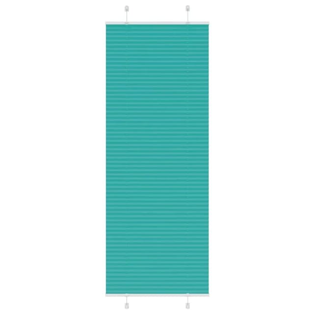 vidaXL Plissee Petrolgrün 80x200 cm Stoffbreite 79,4 cm Polyester 4015411