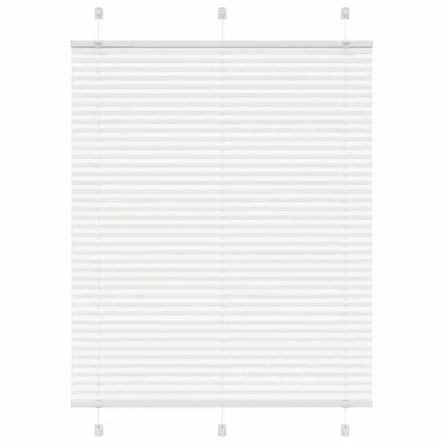 vidaXL Plissee Weiß 105x100 cm Stoffbreite 104,4 cm Polyester 4015484
