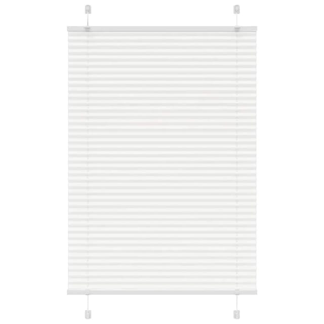 vidaXL Plissee Weiß 85x100 cm Stoffbreite 84,4 cm Polyester 4015480