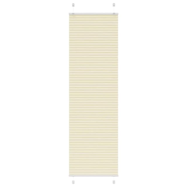 vidaXL Plissee Creme 65x200 cm Stoffbreite 64,4 cm Polyester 4015306