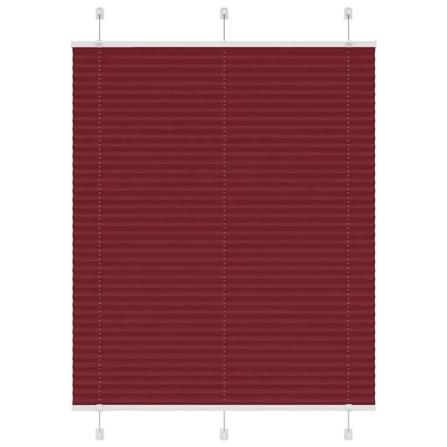 vidaXL Plissee Bordeauxrot 105x150 cm Stoffbreite 104,4 cm Polyester 4015246
