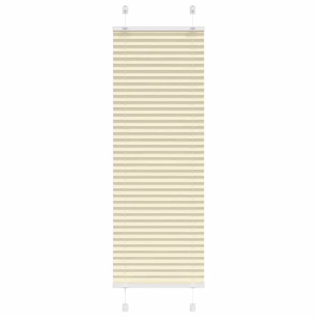 vidaXL Plissee Creme 40x100 cm Stoffbreite 39,4 cm Polyester 4015267