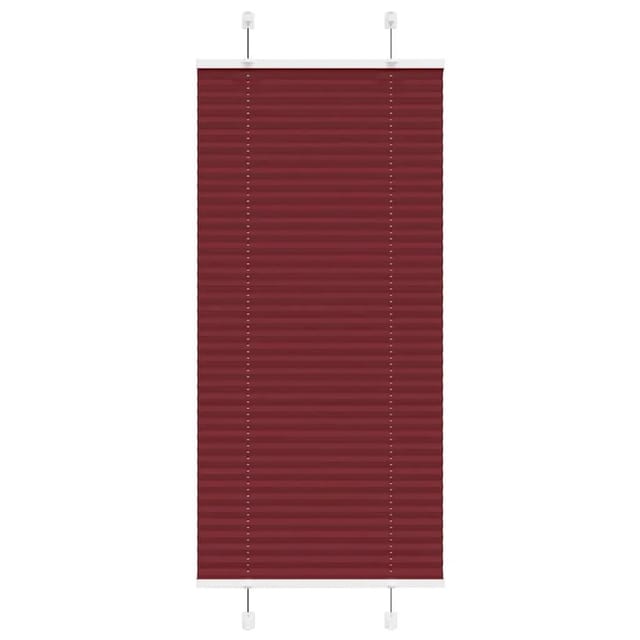 vidaXL Plissee Bordeauxrot 55x150 cm Stoffbreite 54,4 cm Polyester 4015236