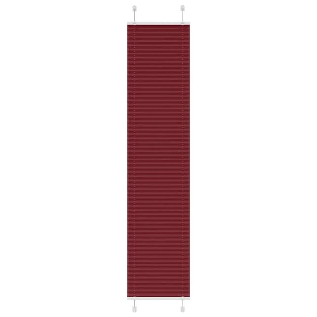 vidaXL Plissee Bordeauxrot 45x200 cm Stoffbreite 44,4 cm Polyester 4015251