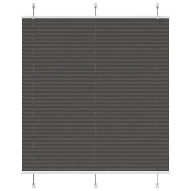 vidaXL Plissee Schwarz 120x150 cm Stoffbreite 119,4 cm Polyester 4015147