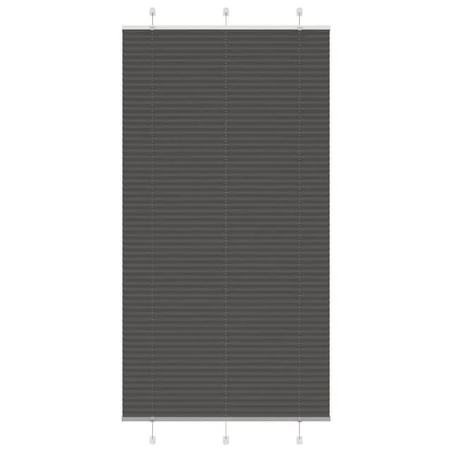 vidaXL Plissee Schwarz 105x200 cm Stoffbreite 104,4 cm Polyester 4015161