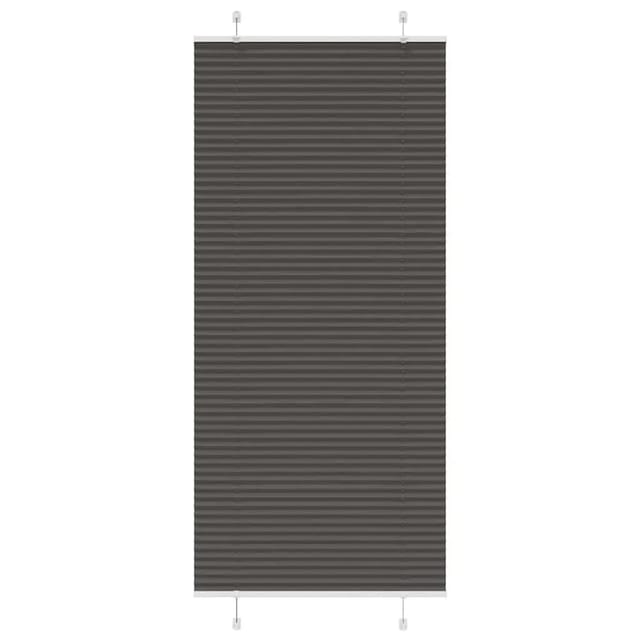 vidaXL Plissee Schwarz 85x200 cm Stoffbreite 84,4 cm Polyester 4015157