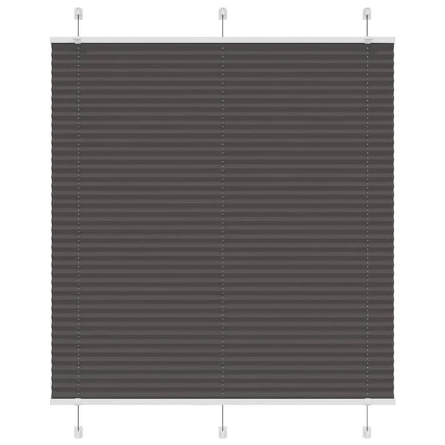 vidaXL Plissee Schwarz 115x150 cm Stoffbreite 114,4 cm Polyester 4015146