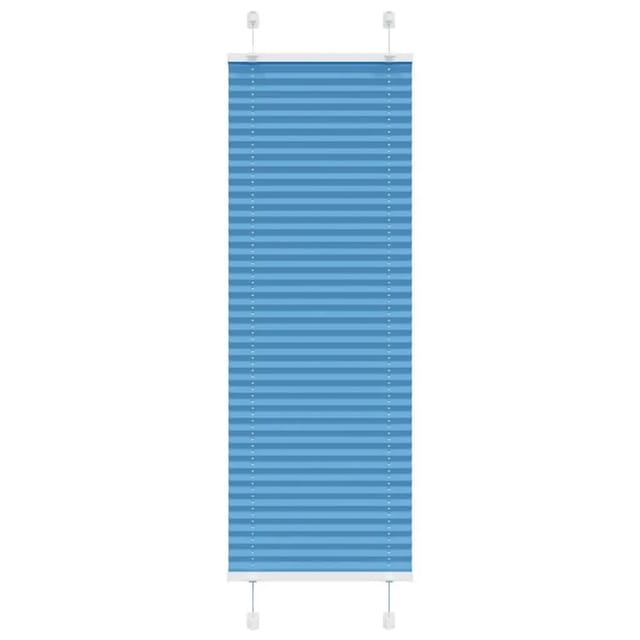 vidaXL Plissee Blau 40x100 cm Stoffbreite 39,4 cm Polyester 4015165