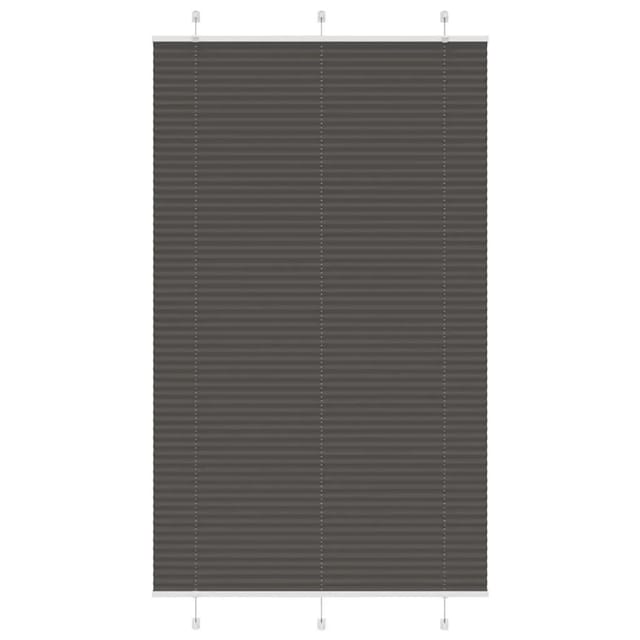 vidaXL Plissee Schwarz 115x200 cm Stoffbreite 114,4 cm Polyester 4015163