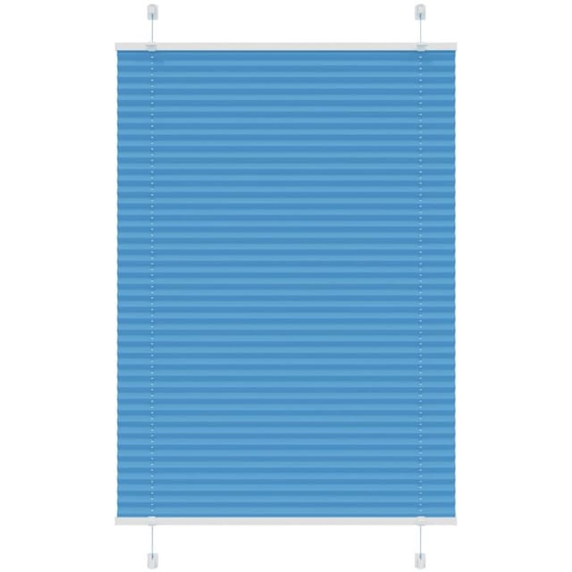 vidaXL Plissee Blau 90x100 cm Stoffbreite 89,4 cm Polyester 4015175