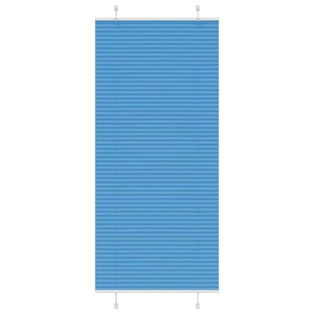 vidaXL Plissee Blau 85x200 cm Stoffbreite 84,4 cm Polyester 4015208