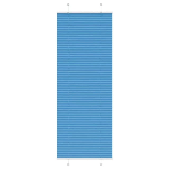 vidaXL Plissee Blau 80x200 cm Stoffbreite 79,4 cm Polyester 4015207