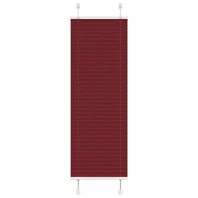 vidaXL Plissee Bordeauxrot 50x100 cm Stoffbreite 49,4 cm Polyester 4015218