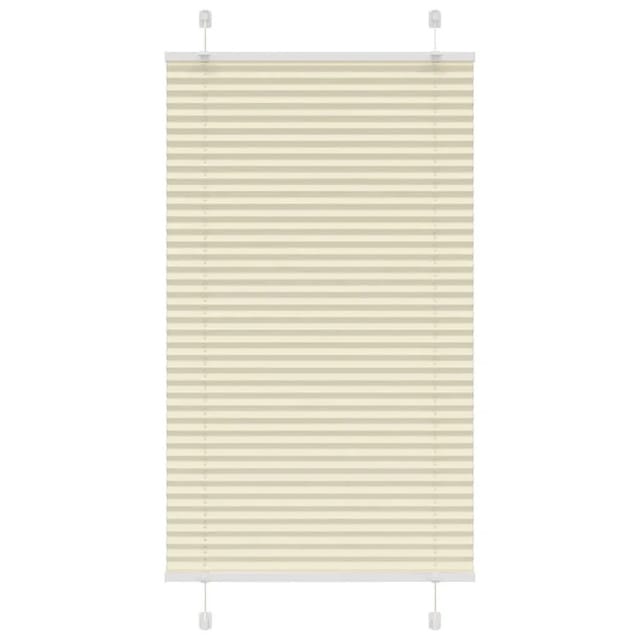 vidaXL Plissee Creme 80x100 cm Stoffbreite 79,4 cm Polyester 4015275