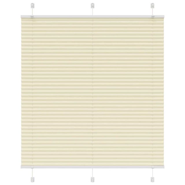 vidaXL Plissee Creme 120x100 cm Stoffbreite 119,4 cm Polyester 4015283