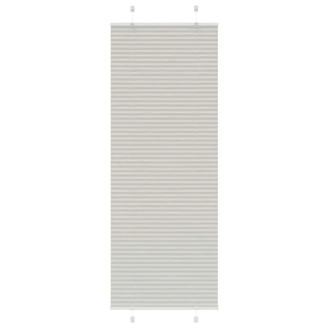 vidaXL Plissee Hellgrau 80x200 cm Stoffbreite 79,4 cm Polyester 4015360