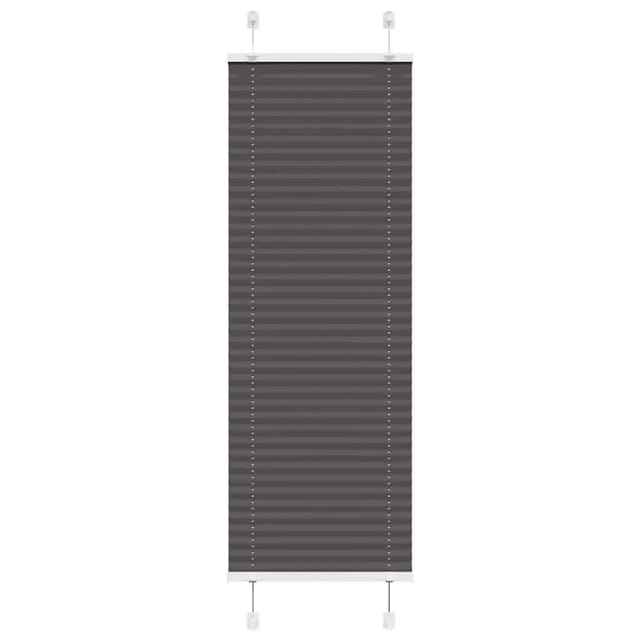 vidaXL Plissee Schwarz 40x150 cm Stoffbreite 39,4 cm Polyester 4015131