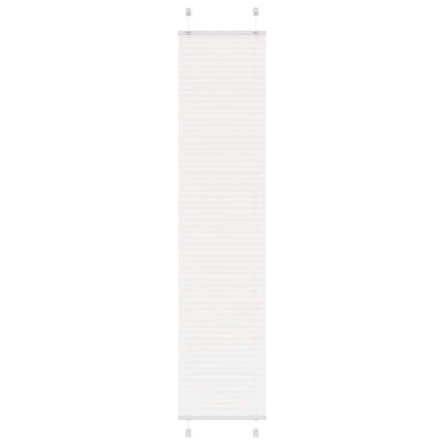 vidaXL Plissee Weiß 45x200 cm Stoffbreite 44,4 cm Polyester 4015506
