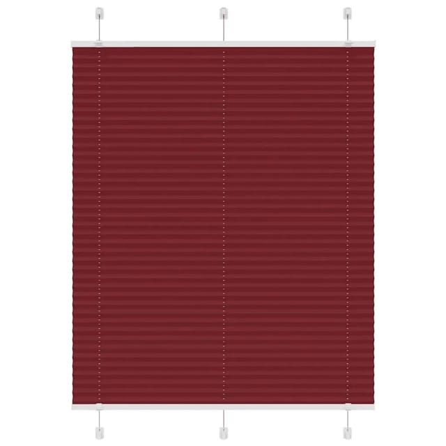 vidaXL Plissee Bordeauxrot 105x100 cm Stoffbreite 104,4 cm Polyester 4015229