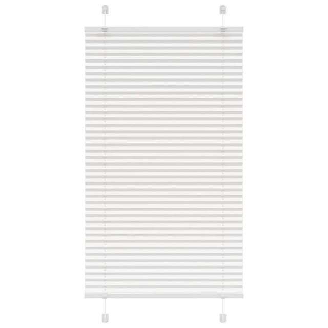 vidaXL Plissee Weiß 80x150 cm Stoffbreite 79,4 cm Polyester 4015496