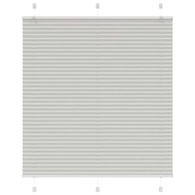 vidaXL Plissee Hellgrau 115x150 cm Stoffbreite 114,4 cm Polyester 4015350