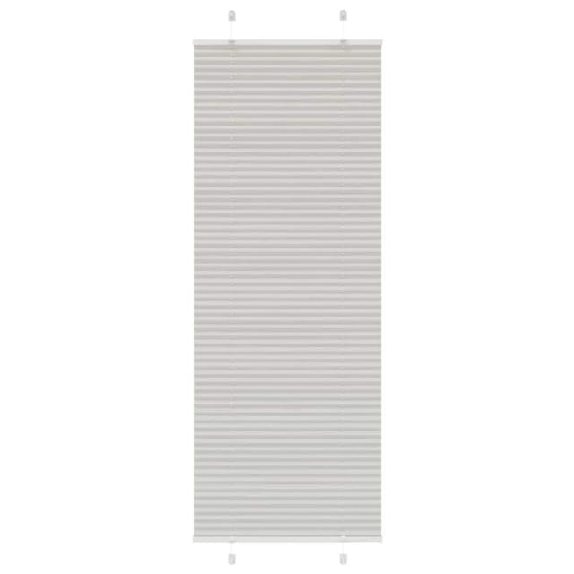 vidaXL Plissee Hellgrau 70x200 cm Stoffbreite 69,4 cm Polyester 4015358