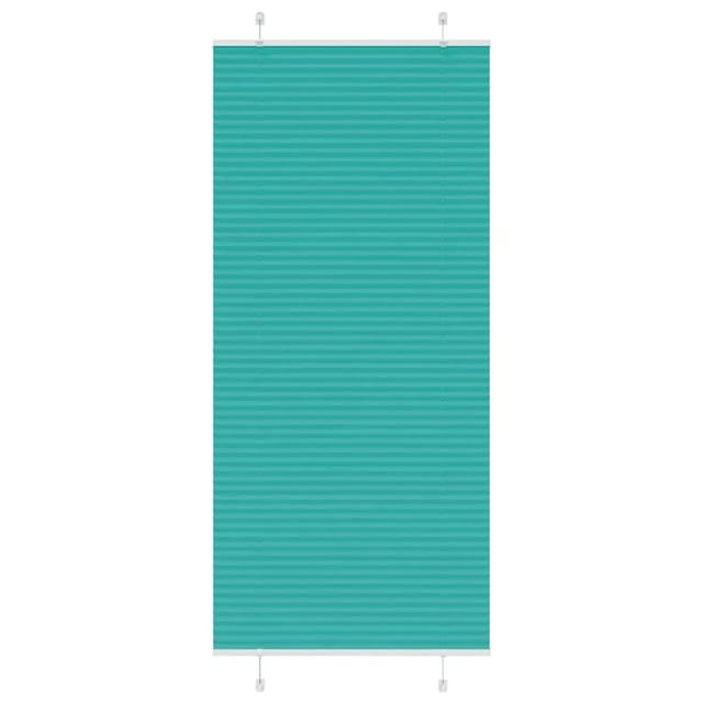 vidaXL Plissee Petrolgrün 90x200 cm Stoffbreite 89,4 cm Polyester 4015413