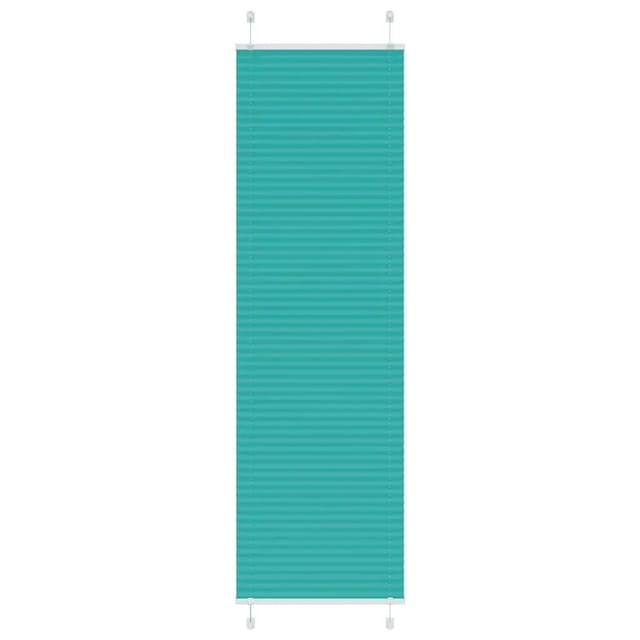 vidaXL Plissee Petrolgrün 65x200 cm Stoffbreite 64,4 cm Polyester 4015408