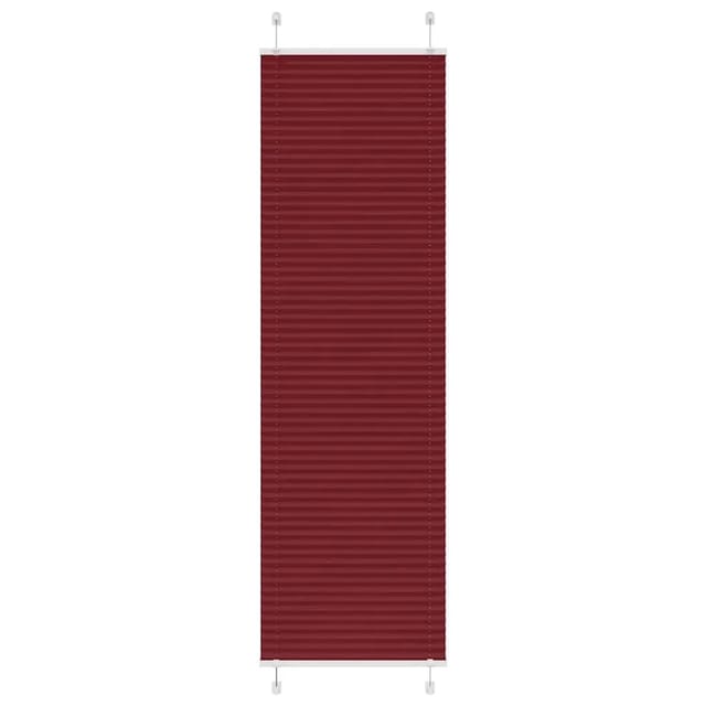 vidaXL Plissee Bordeauxrot 65x200 cm Stoffbreite 64,4 cm Polyester 4015255