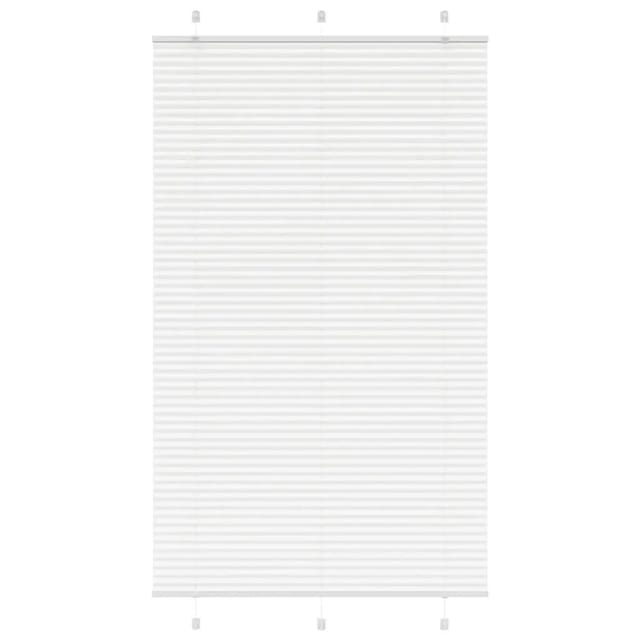 vidaXL Plissee Weiß 115x200 cm Stoffbreite 114,4 cm Polyester 4015520