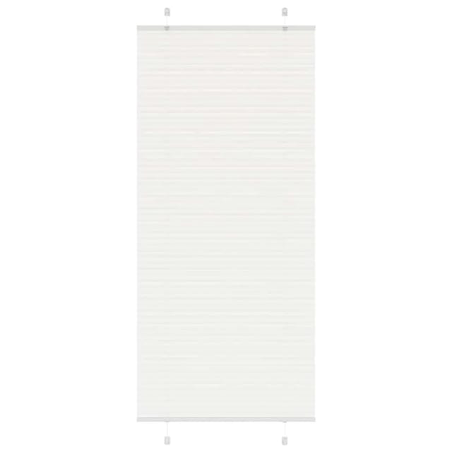 vidaXL Plissee Weiß 95x200 cm Stoffbreite 94,4 cm Polyester 4015516