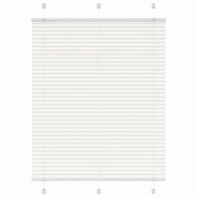 vidaXL Plissee Weiß 110x100 cm Stoffbreite 109,4 cm Polyester 4015485