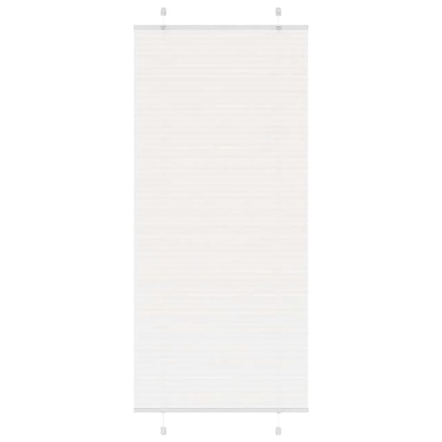 vidaXL Plissee Weiß 85x200 cm Stoffbreite 84,4 cm Polyester 4015514