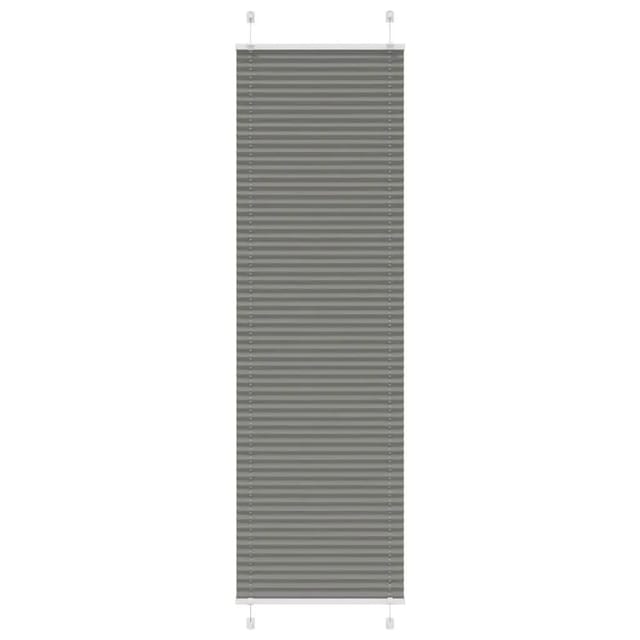 vidaXL Plissee Anthrazit 65x200 cm Stoffbreite 64,4 cm Polyester 4015102