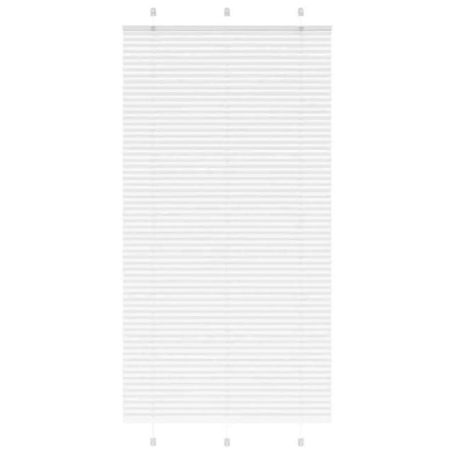 vidaXL Plissee Weiß 105x200 cm Stoffbreite 104,4 cm Polyester 4015518