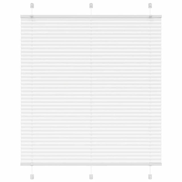 vidaXL Plissee Weiß 115x100 cm Stoffbreite 114,4 cm Polyester 4015486