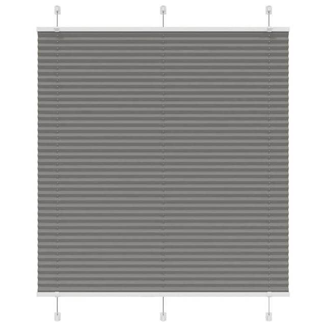 vidaXL Plissee Anthrazit 120x100 cm Stoffbreite 119,4 cm Polyester 4015079