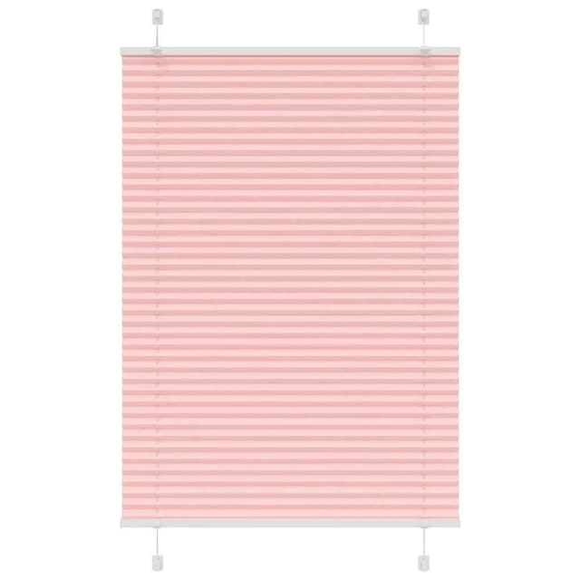 vidaXL Plissee Rosa 100x100 cm Stoffbreite 99,4 cm Polyester 4015432