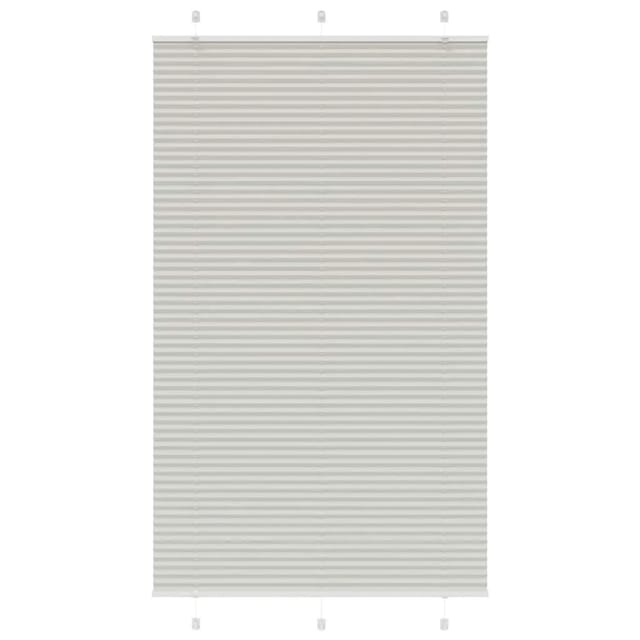 vidaXL Plissee Hellgrau 115x200 cm Stoffbreite 114,4 cm Polyester 4015367