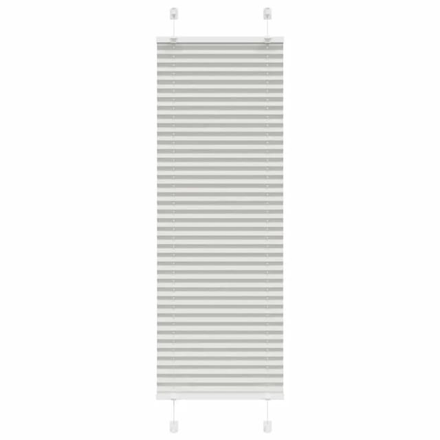 vidaXL Plissee Hellgrau 45x100 cm Stoffbreite 44,4 cm Polyester 4015319