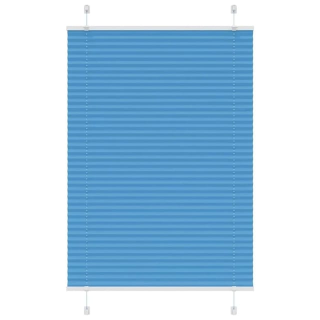 vidaXL Plissee Blau 100x100 cm Stoffbreite 99,4 cm Polyester 4015177