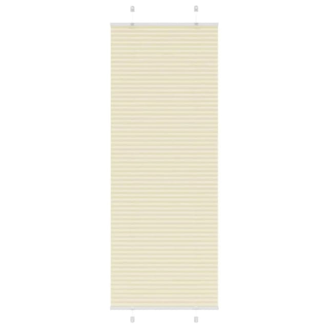 vidaXL Plissee Creme 70x200 cm Stoffbreite 69,4 cm Polyester 4015307