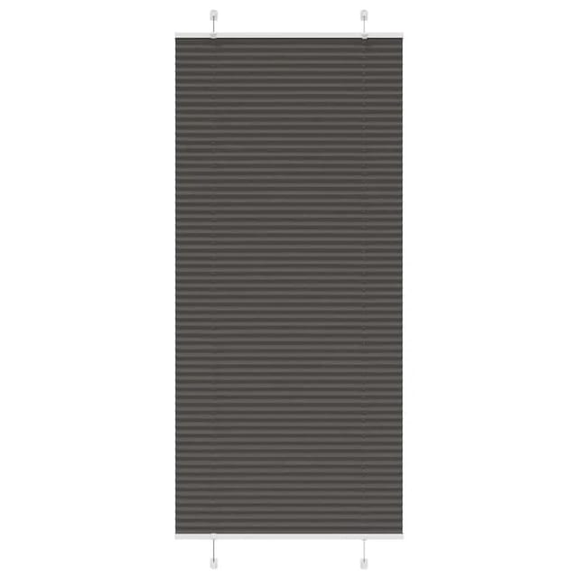 vidaXL Plissee Schwarz 95x200 cm Stoffbreite 94,4 cm Polyester 4015159