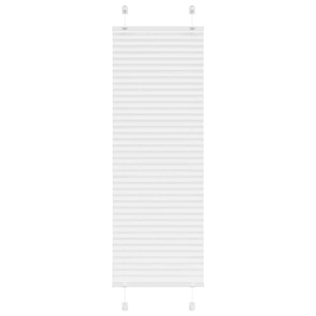 vidaXL Plissee Weiß 45x150 cm Stoffbreite 44,4 cm Polyester 4015489