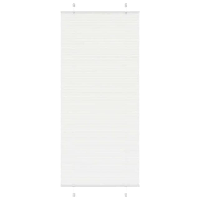 vidaXL Plissee Weiß 90x200 cm Stoffbreite 89,4 cm Polyester 4015515