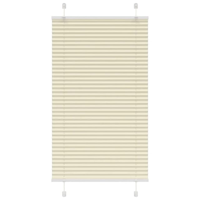 vidaXL Plissee Creme 80x150 cm Stoffbreite 79,4 cm Polyester 4015292
